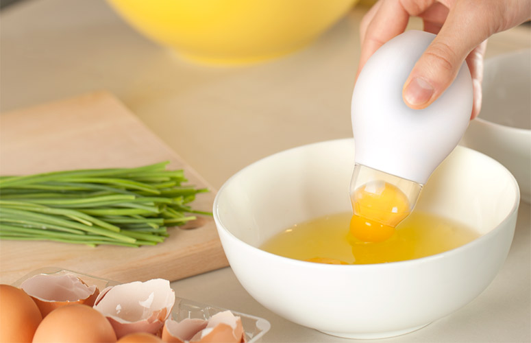 quickest way to remove the egg yolk